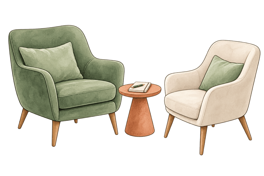 Illustration d'un futur cabinet de thérapeute