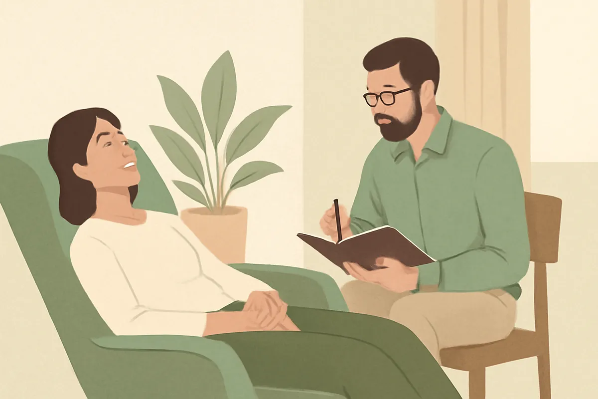 Illustration du métier de praticien en hypnose — formation Devenir Praticien en Hypnose